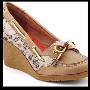 Sperry cheetah wedges